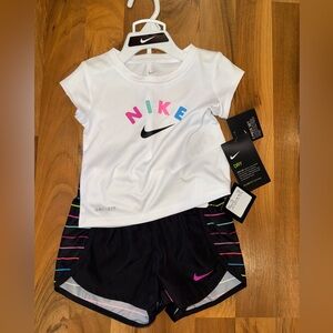 Nike baby girls athletic‎ set NWT size 18 months sleep play dri fit athle…